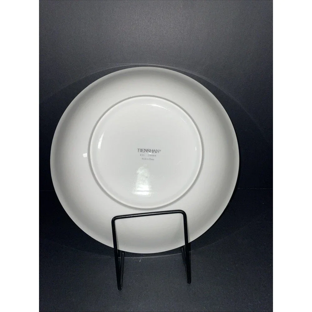 Tienshan Poinsettia & Ribbons Round Serving Bowl 9